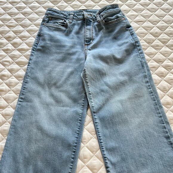 Comfortable a.n.a. Wide Leg Denim Capri - Picture 3 of 7